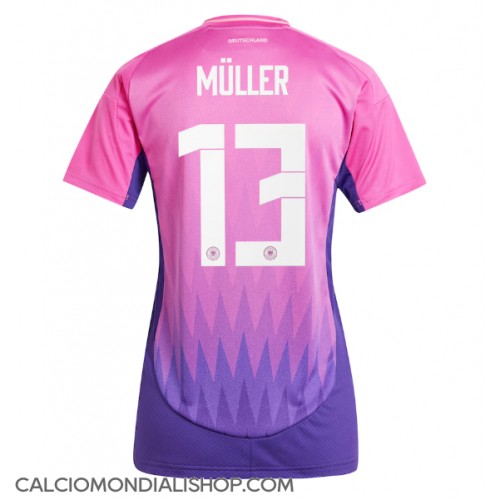 Maglie da calcio Germania Thomas Muller #13 Seconda Maglia Femminile Europei 2024 Manica Corta